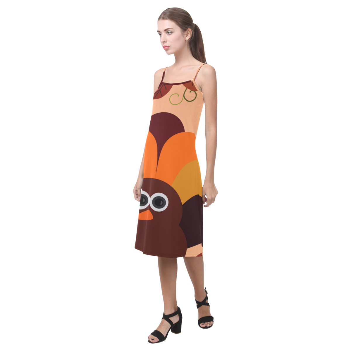 Thanksgiving Turkey Slip Dress Alcestis Slip Dress (Model D05)