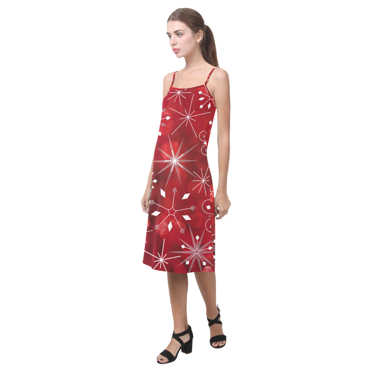 Snowflakes Slip Dress Alcestis Slip Dress (Model D05)