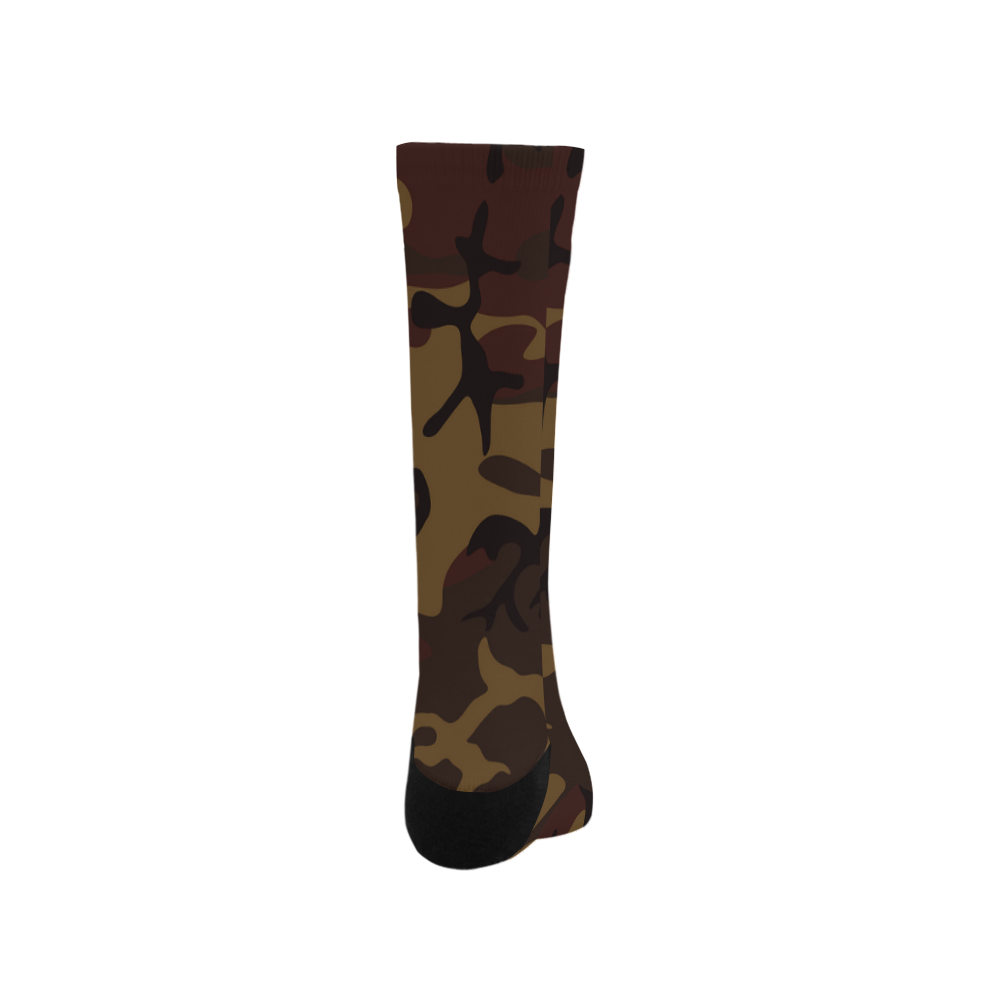 Camo Dark Brown Trouser Socks