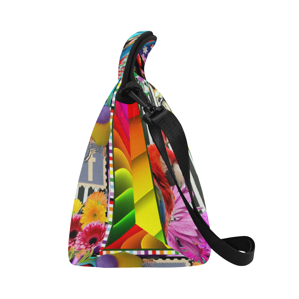 Birds and Bunting Neoprene Lunch Bag/Large (Model 1669)