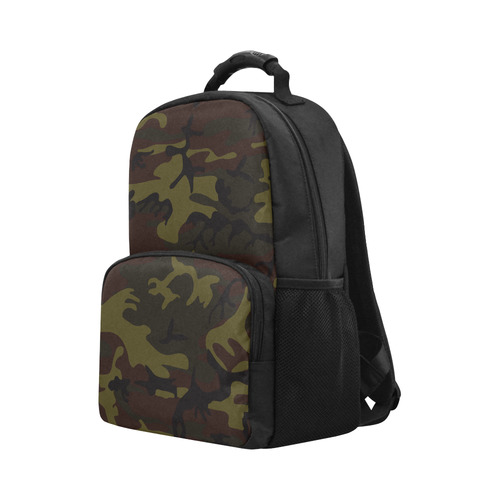 Camo Green Brown Unisex Laptop Backpack (Model 1663)