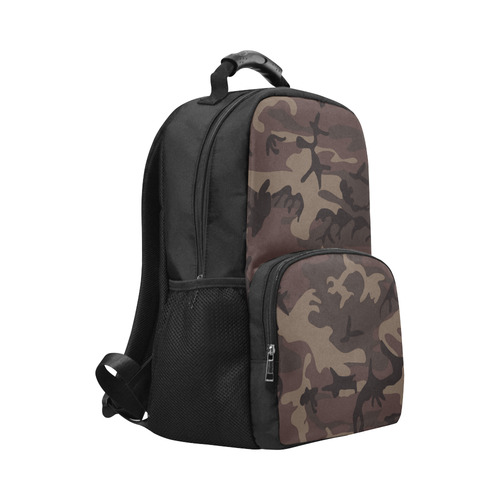 Camo Red Brown Unisex Laptop Backpack (Model 1663)