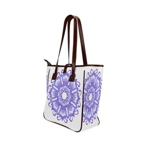 Floral violet mandala. Classic Tote Bag (Model 1644)