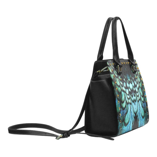 peacock Rivet Shoulder Handbag (Model 1645)