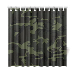 Camo Green Shower Curtain 72"x72"