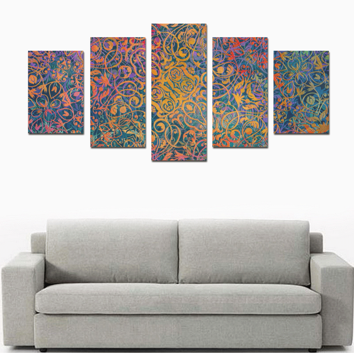 mandala magic art Canvas Print Sets D (No Frame)