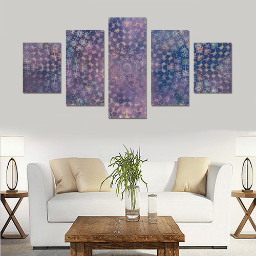 mandala magic art Canvas Print Sets B (No Frame)