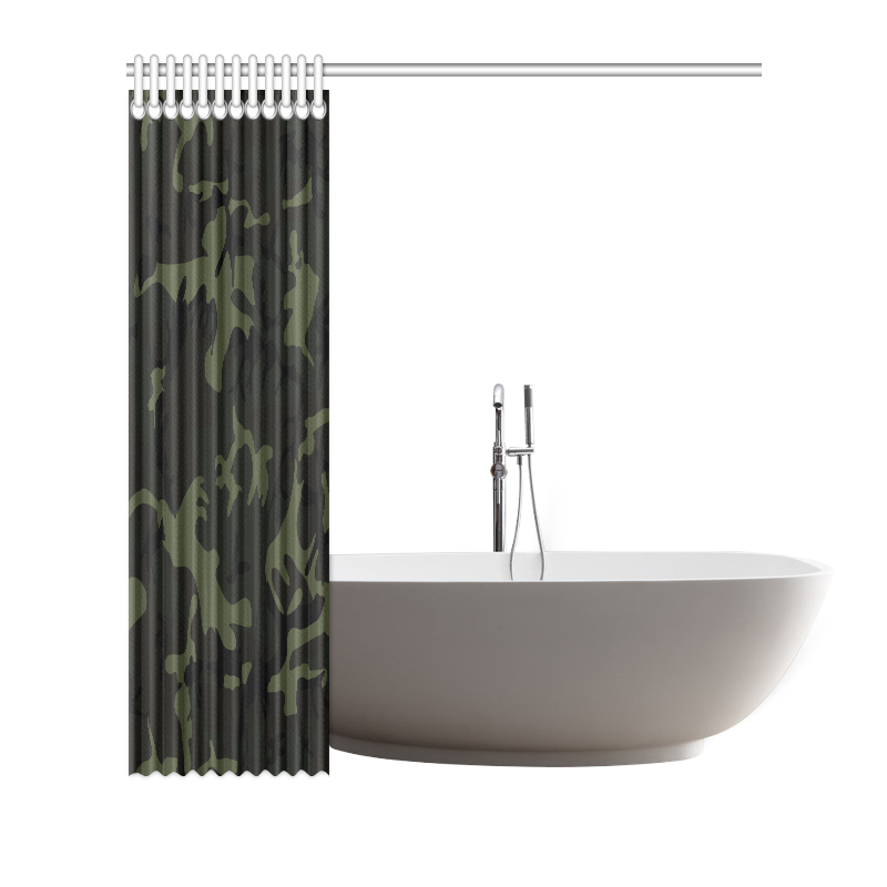 Camo Green Shower Curtain 72"x72"