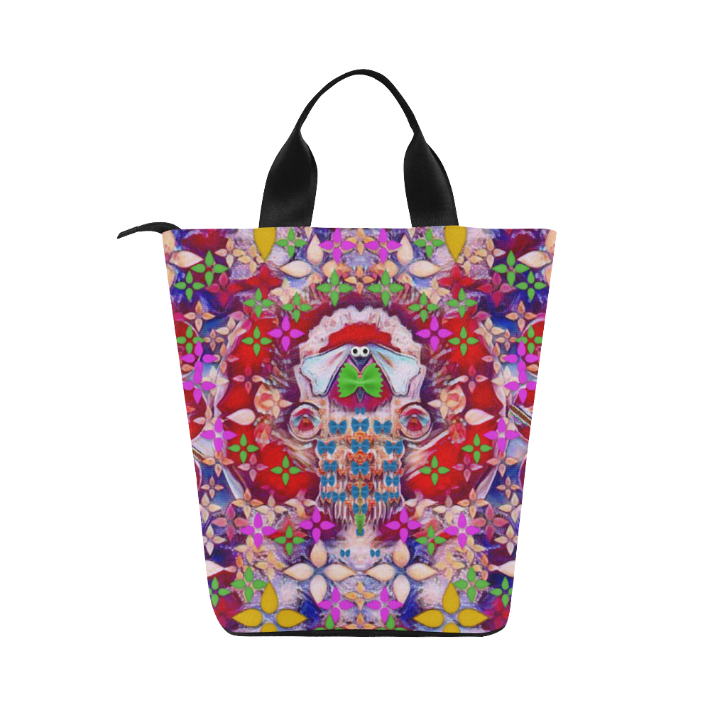 Hawaiian Poi Cartoon Dog Nylon Lunch Tote Bag (Model 1670)