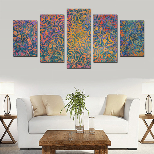 mandala magic art Canvas Print Sets D (No Frame)