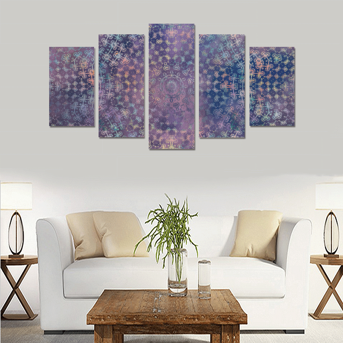 mandala magic art Canvas Print Sets A (No Frame)