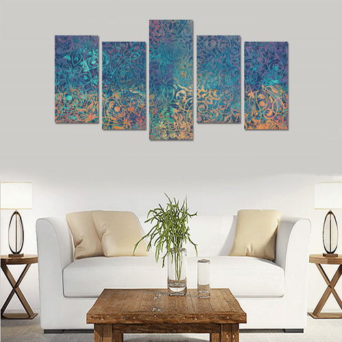 mandala magic art Canvas Print Sets E (No Frame)