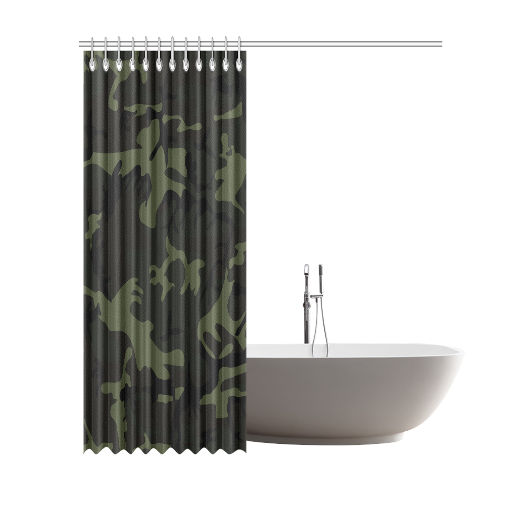 Camo Green Shower Curtain 69"x84"