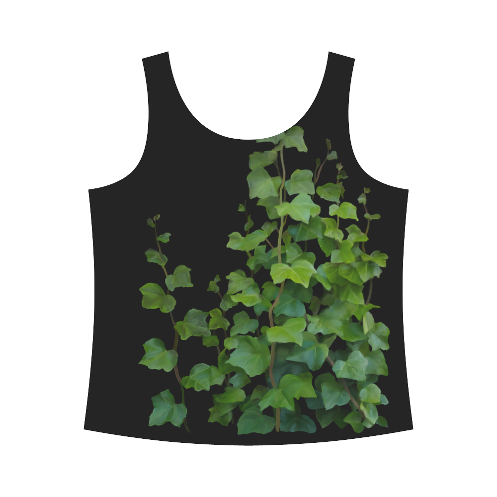 Vines, climbing plant watercolor All Over Print Tank Top for Women (Model T43)