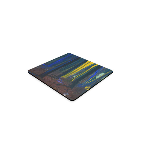 Stay Wild Yellow Moon Square Coaster