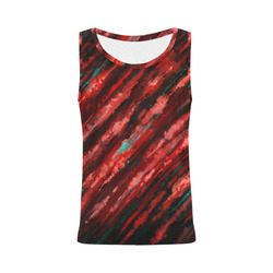 Bloody horror motion, oil abstract painting All Over Print Tank Top for Women (Model T43)