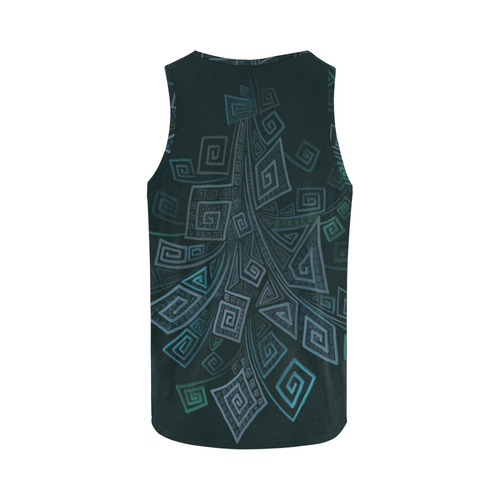 3D Psychedelic Abstract Square Explosion All Over Print Tank Top for Women (Model T43)