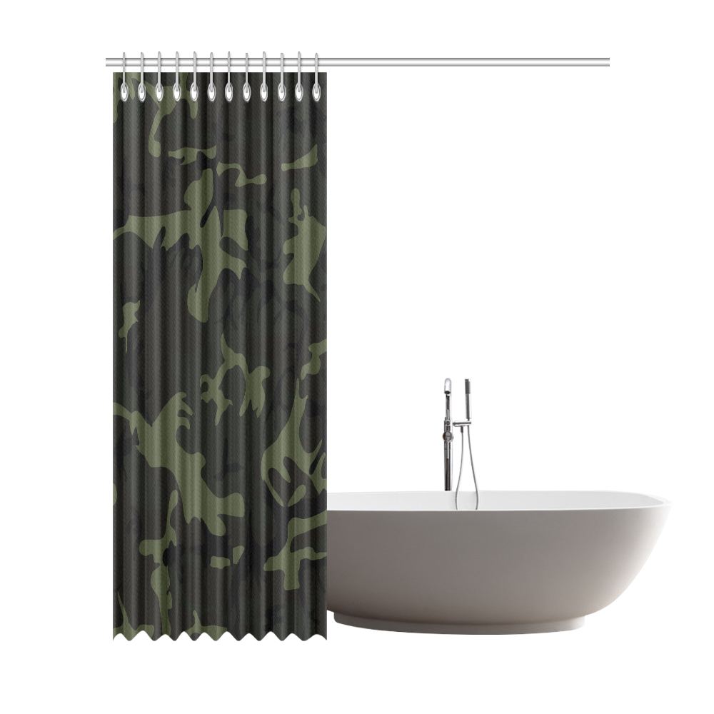 Camo Green Shower Curtain 72"x84"