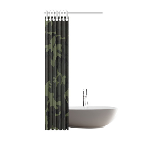 Camo Green Shower Curtain 36"x72"