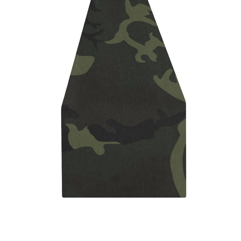 Camo Green Table Runner 16x72 inch