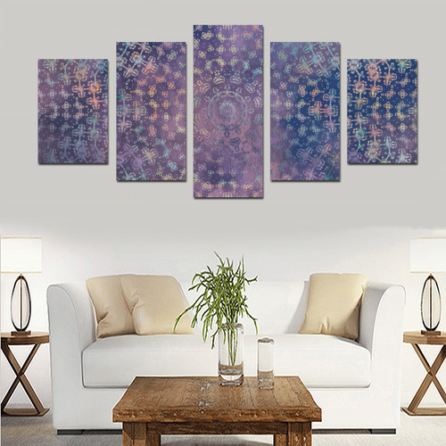 mandala magic art Canvas Print Sets D (No Frame)