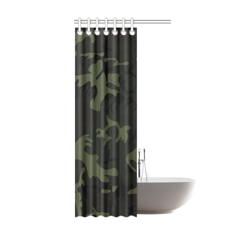 Camo Green Shower Curtain 36"x72"