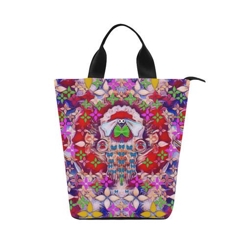 Hawaiian Poi Cartoon Dog Nylon Lunch Tote Bag (Model 1670)