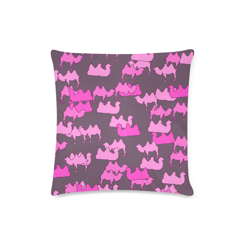 camelflage pink Custom Zippered Pillow Case 16"x16"(Twin Sides)