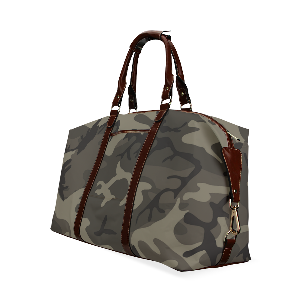 Camo Grey Classic Travel Bag (Model 1643) Remake