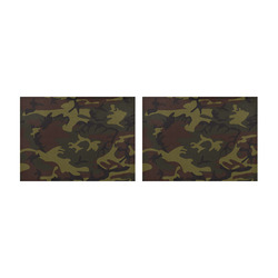 Camo Green Brown Placemat 14’’ x 19’’ (Set of 2)