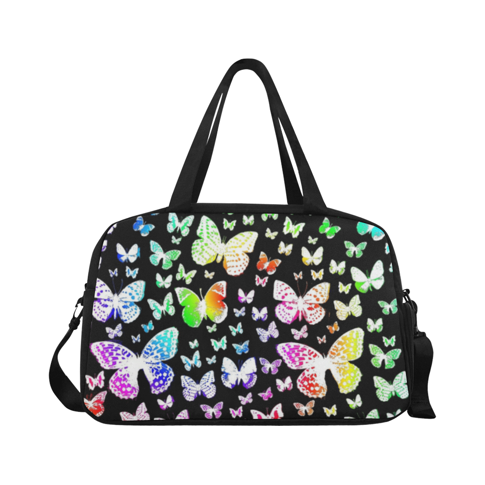 Rainbow Butterflies Fitness Handbag (Model 1671)