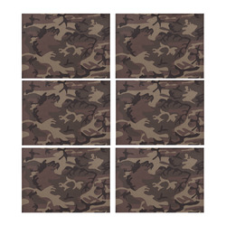 Camo Red Brown Placemat 14’’ x 19’’ (Set of 6)