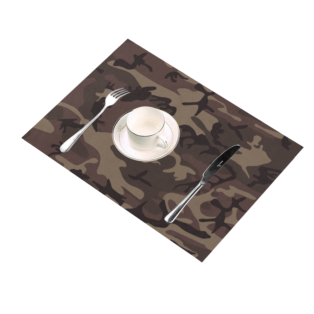 Camo Red Brown Placemat 14’’ x 19’’