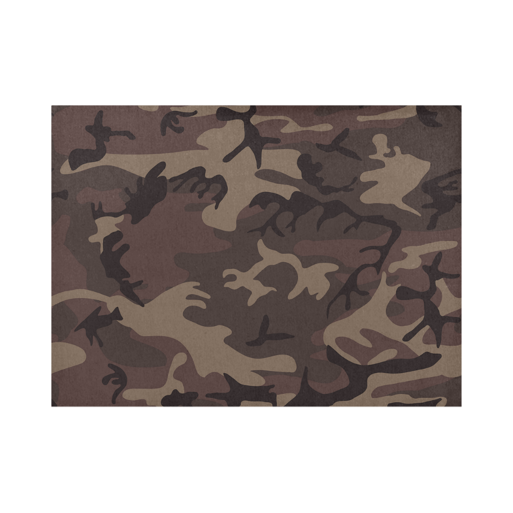 Camo Red Brown Placemat 14’’ x 19’’ (Set of 2)