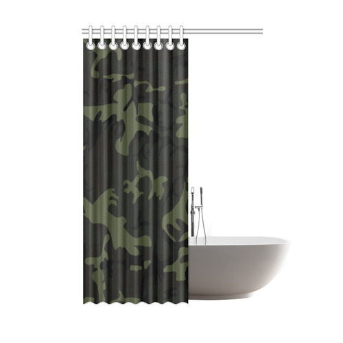 Camo Green Shower Curtain 48"x72"