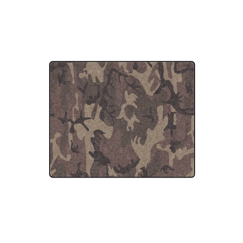 Camo Red Brown Blanket 40"x50"