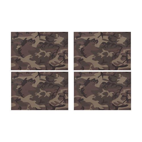Camo Red Brown Placemat 12’’ x 18’’ (Set of 4)
