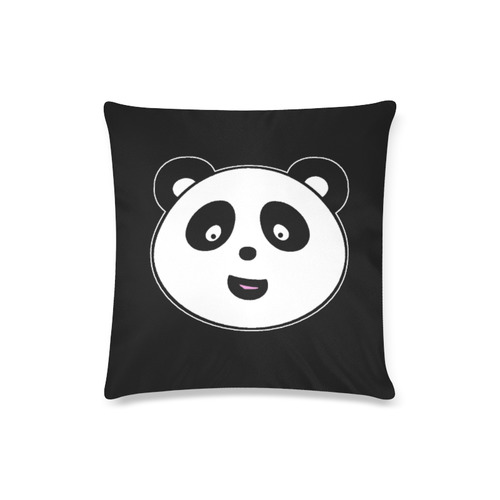 panda Custom Zippered Pillow Case 16"x16"(Twin Sides)