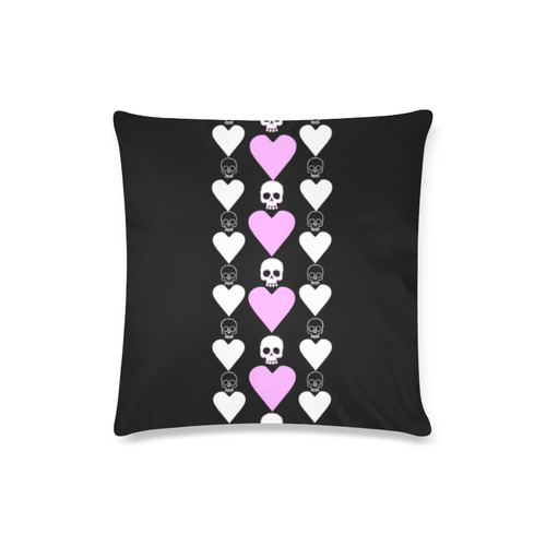 Queen of Hearts Custom Zippered Pillow Case 16"x16"(Twin Sides)