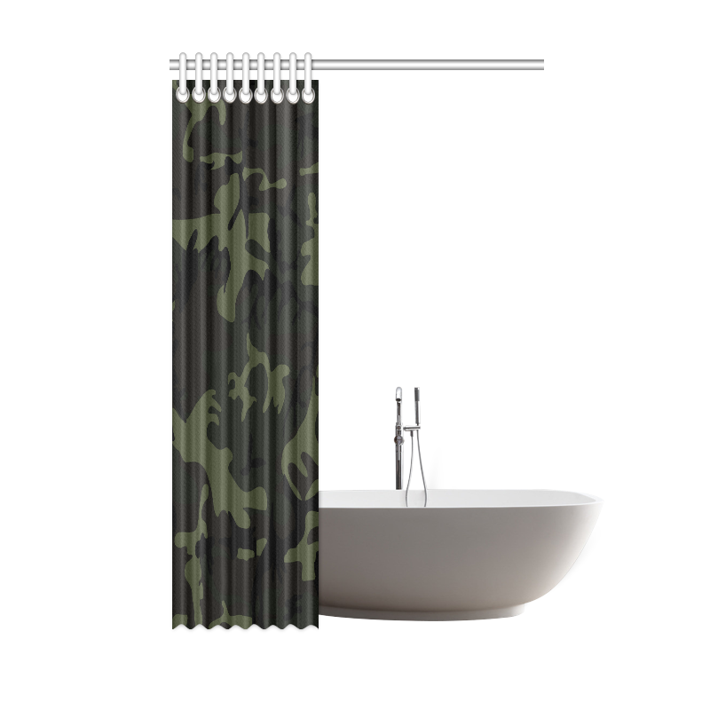 Camo Green Shower Curtain 48"x72"