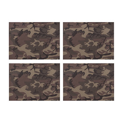 Camo Red Brown Placemat 14’’ x 19’’ (Set of 4)