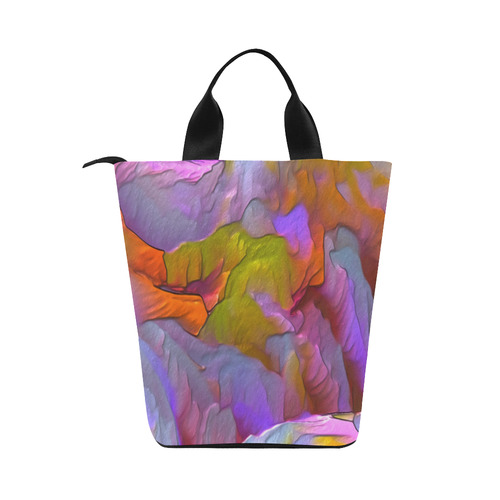 Colorfully Landscape Aerial View Nylon Lunch Tote Bag (Model 1670)