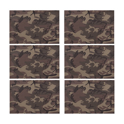 Camo Red Brown Placemat 12’’ x 18’’ (Set of 6)