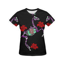Ghost horse stylised All Over Print T-Shirt for Women (USA Size) (Model T40)