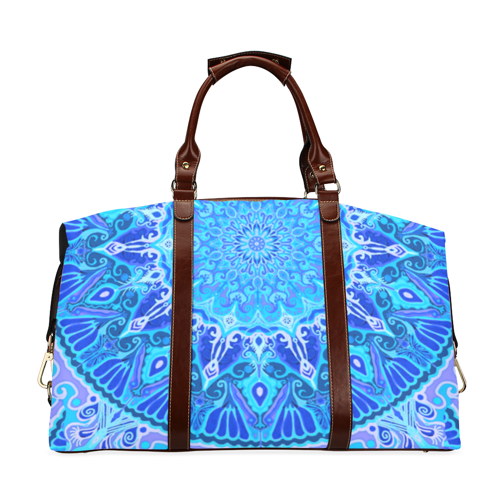 boho mandala blue blue Classic Travel Bag (Model 1643) Remake