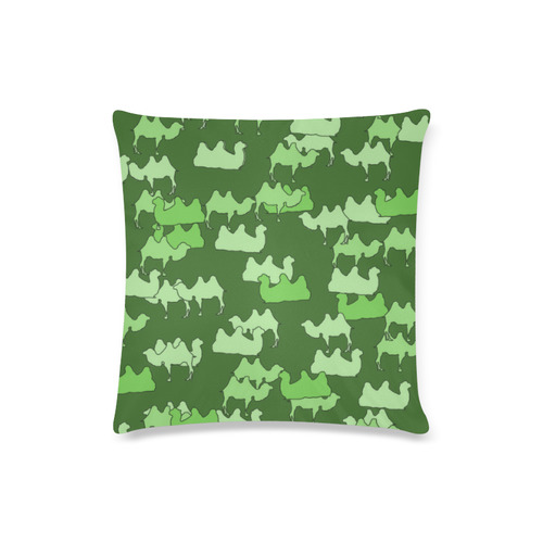 camelflage green Custom Zippered Pillow Case 16"x16"(Twin Sides)