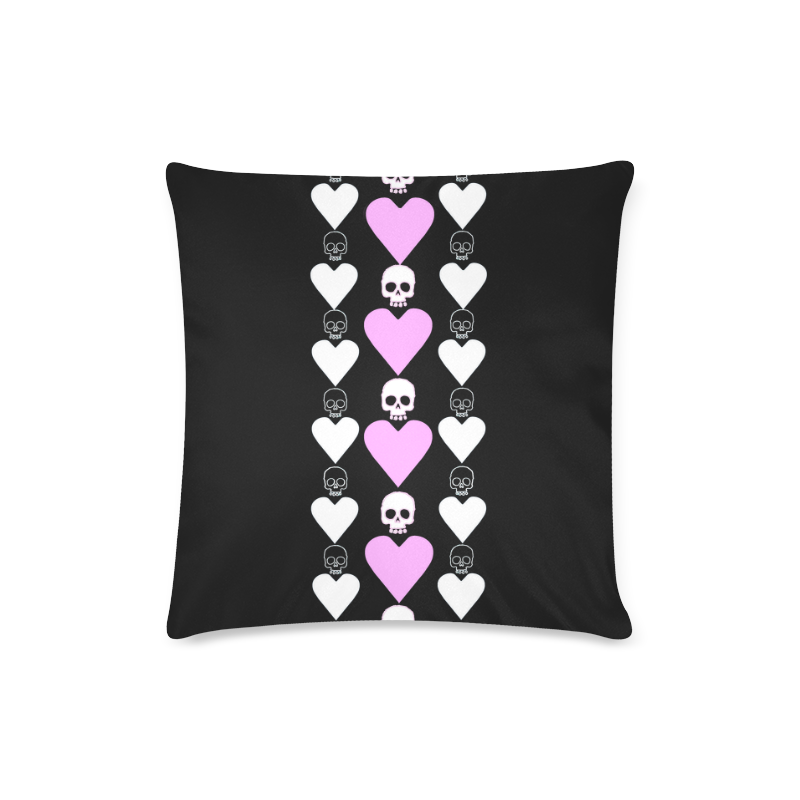 Queen of Hearts Custom Zippered Pillow Case 16"x16"(Twin Sides)