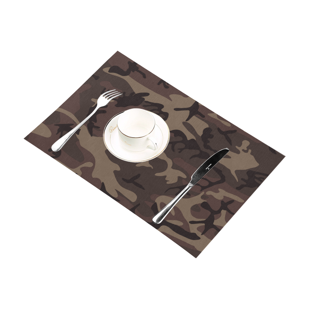 Camo Red Brown Placemat 12’’ x 18’’ (Set of 6)