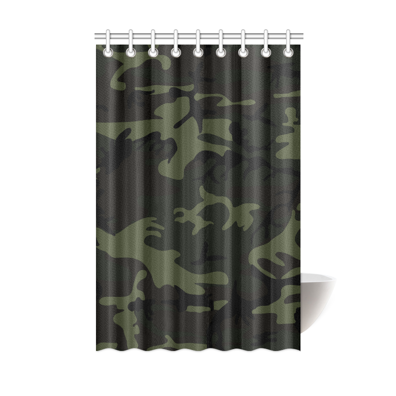 Camo Green Shower Curtain 48"x72"