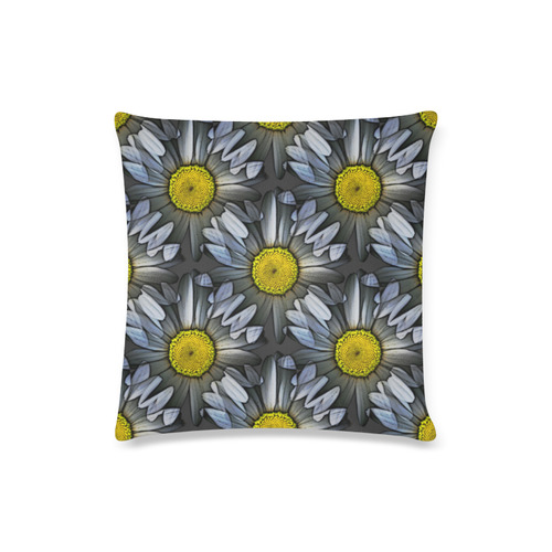 daisies Custom Zippered Pillow Case 16"x16"(Twin Sides)